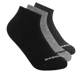 3 Pack Boys’ Quarter Crew Cotton Socks