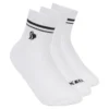 3 Pack Girls’ Low Crew Ribbed Socks