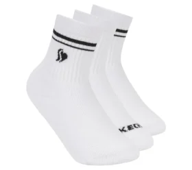 3 Pack Girls’ Low Crew Ribbed Socks