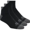 3 Pack Men’s Half Terry Quarter Crew Socks