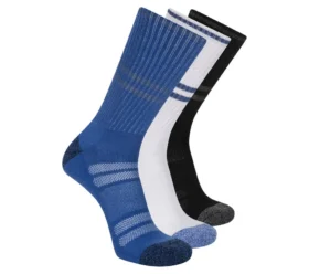 3 Pack Men’s Reflective Performance Crew Socks