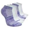 6 Pack Girls’ Low Cut Color Stripe Socks