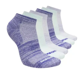 6 Pack Girls’ Low Cut Color Stripe Socks