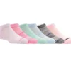 6 Pack Girls’ Low Cut Color Stripe Socks