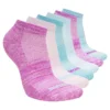 6 Pack Girls’ Low Cut Color Stripe Socks
