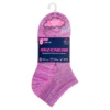 6 Pack Girls’ Low Cut Color Stripe Socks