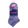 6 Pack Girls’ Low Cut Color Stripe Socks