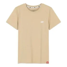 Athleisure Casual Sports Knit Round Neck Short Sleeve Brown
