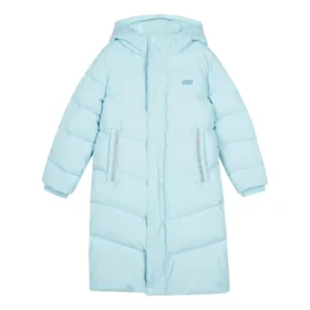 Basic Woven Long Down Jacket “Blue”