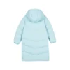 Basic Woven Long Down Jacket “Blue”