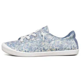 Beach Bingo Low-Top Canvas Shoe Blue/White
