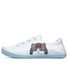 Beach Bingo My Emperor Sleeps All Night Low-Top Canvas Shoes White/Blue
