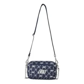 Casual Adjustable Fabric Crossbody Single Shoulder Bag “Navy White”