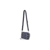 Casual Adjustable Fabric Crossbody Single Shoulder Bag “Navy White”