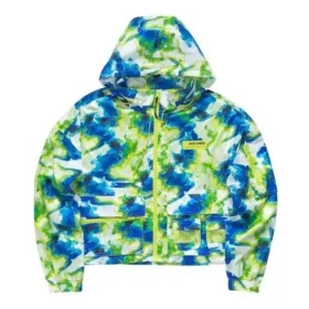 Casual Camo Hooded Jacket “Green Blue”