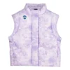 Casual Down Vest “Purple White”
