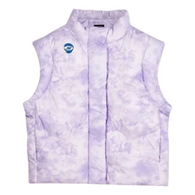 Casual Down Vest “Purple White”