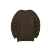 Casual Graphic Crew Sweater “Brown Grey”