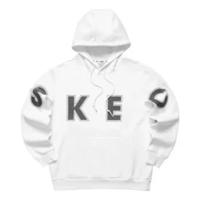 Casual Graphic Hoodie “White Black”