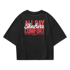 Casual Graphic Tee “Black Red”