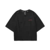 Casual Graphic Tee “Black Red”