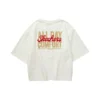 Casual Graphic Tee “White Red”