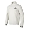 Casual Half-Zip Crew Sweater “White Black”