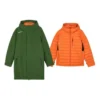 Casual Hooded 2-In-1 Jacket “Green Orange”