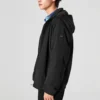 Casual Hoodied Jacket “Black White Olive Green”