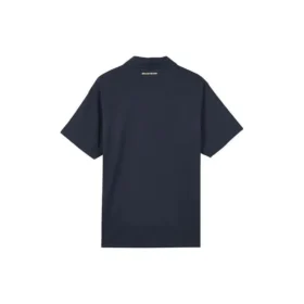 Casual Letter Polo Shirt “Black White”