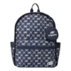 Casual Letter Printed Backpack “Navy White”