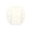 Casual Letter Printed Crew Knit Pullover Sweatshirt “White”