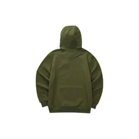 Casual Letter Printed Hoodie “Green White”