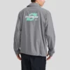 Casual Letter Printed Jacket “Grey”