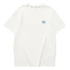 Casual Letter Printed T-Shirt “White Blue”