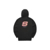 Casual Logo Printed Hoodie “Black Pink”