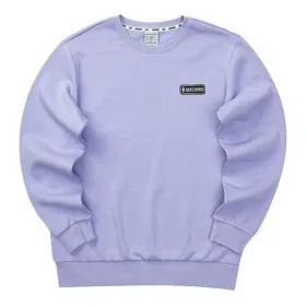 Casual Logo Printed Long Sleeve Sweater “Purple Black”