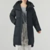 Casual Long Down Jacket “Black”