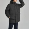 Casual Long Down Jacket “Black”