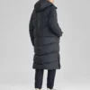 Casual Long Down Jacket “Black”