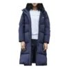 Casual Long Down Jacket “Navy”