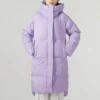 Casual Long Down Jacket “Purple”