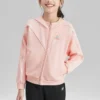 Casual Series Letter Printed Knitted Jacket “Pink”