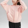 Casual Series Letter Printed Knitted Jacket “Pink”
