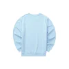 Casual Series Letter Round Neck Sweatshirt “Blue White”