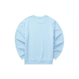 Casual Series Letter Round Neck Sweatshirt “Blue White”