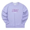 Casual Series Letter Round Neck Sweatshirt Unisex “Purple”