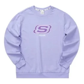 Casual Series Letter Round Neck Sweatshirt Unisex “Purple”