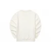 Casual Series Letter Round Neck Sweatshirt “White Blue”