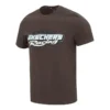 Casual Short Sleeve Tee “Brown White”